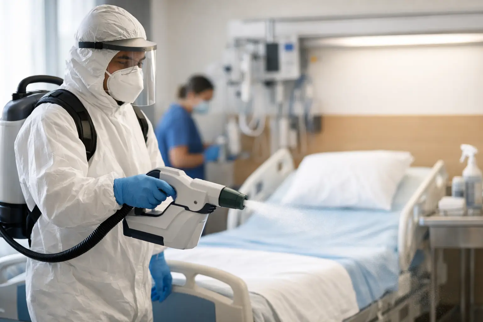 A Hospital Disinfection Example for Safer Care